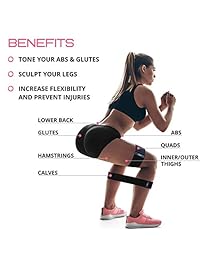 plyopic resistencia banda de Hip para hombres y mujeres   suave y bandas de diseño antideslizante