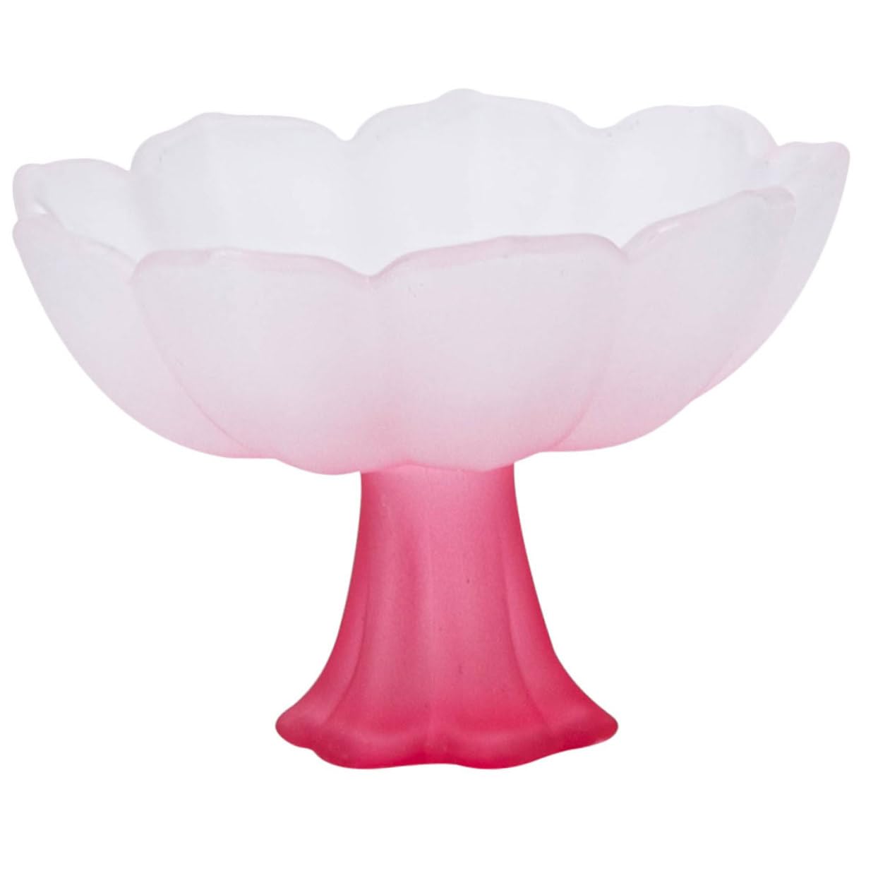 Milisten Lotus-Shape Azure Stone High Base Tea Cup Delicate Retro Drinking Cup for Rice Wine and Chinese Liquor for Afternoon Tea and Banquets