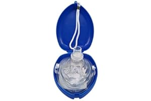 KTKANG 1pcs First Aid CPR Rescue Adult and Child Cpr Face Shield Barrier Face Shield Oxygen Inlet In Box