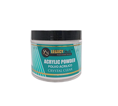 Legacy Nails Crystal Clear Acrylic Powder 4 oz