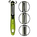 Peeler from Vesper’s Kitchen a 3 in 1 Peeler a Vegetable Peeler or Potato Peeler or Fruit Peeler with Swivel Peeler and Serrated Peeler and Julienne Peeler with Stainless Steel Blades
