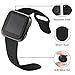 Lintelek Silicone Replacement Bands Compatible with Fitbit Versa, Friendly Wristband Breathable Soft Bands Washable Straps for 5.5-8.5 Inches, Quick Drying