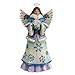 Enesco Jim Shore Heartwood Creek Angel Holding Snowflakes Figurine, 9.25