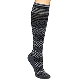 Sockwell Womens Chevron Circulator Compression Socks (Charcoal, S/M)