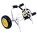 Bonnlo Boat Kayak Canoe Cart Carrier Dolly Trailer Tote Trolley Transport Inflation Free Solid Tires Wheel