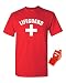 Lifeguard T-shirt mens athletic-shirts Red X-Large