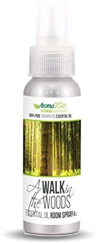 Aroma2Go All Natural Plant Based Essential Oil Room and Body Spray | Available in Multiple Sizes and Fragrances (4 oz, A Walk in the Woods)