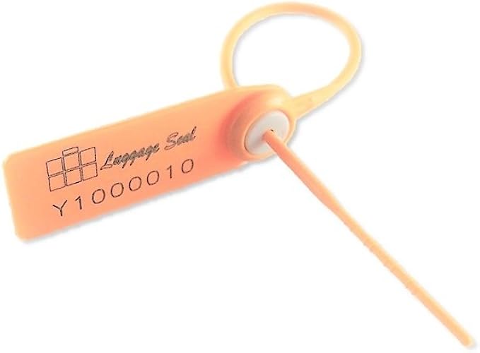 Luggage Seal TSA Acceptable Tamper Evident & Pick Proof Lock (Pack of