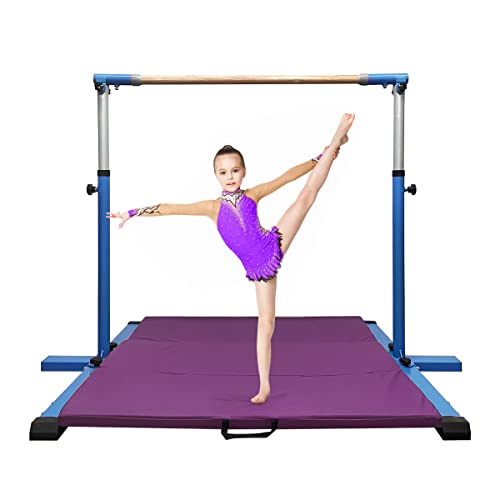 GLANT Gymnastic Kip Bar,Horizontal Bar for Kids Girls Junior,3' to 5