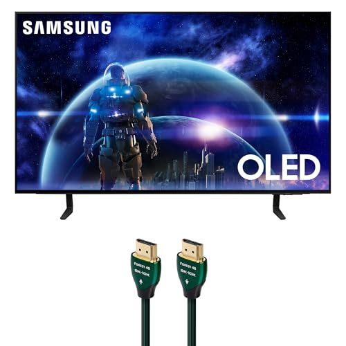 Samsung QN42S90DAEXZA 42 Inch 4K OLED Smart TV with Dolby Atmos and an AudioQuest Forest HDM48FOR225 2.25M 48G 8K-10K HDMI Digital Cable (2024)