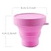 Collapsible Silicone Cup for Menstrual Cup Sterilizing, Reusable Food-Grade Silicone Cup for Camping Hiking Traveling
