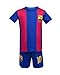 Soccer PJs Barcelona Messi 10 Pajama ✓ Barca Messi #10 Soccer t-shirt & Shorts Kids set 100% Cotton Sport Pyjama Sleepwear Set Jammies✓ Premium Quality ✓ Perfect Gift