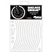 VFLUO - Motorcycle Reflective Wheel Stripes kit, 1 Wheel Rim Stickers Pack, 3M Technology™ - High lateral Visibility, Discreet and Design, Easy Installation