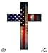 Cross American Flag Patriotic God Bless America - 3