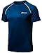 CLSL TM-MTS03-MYZ_X-Large Tesla Men's Lightweight HyperDri Cool T Shirt Running Short Sleeve Top MTS03