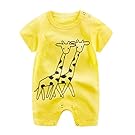 Goodlock Newborn Infant Fashion Romper Baby Boy Girl Cartoon Romper Cute Jumpsuit Climbing Clothes (Yellow, Size:18-24M)