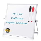 Desktop Dry Erase Easel Whiteboard - Magnetic Presentation Board 10