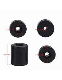 FYSETC   Piezas de nivelación de impresora 3D, nivelación de silicona para cama de calor, columna OD de 0,63 pulgadas ID de 0,16 pulgadas, herramienta de cama caliente estable resistente al calor de silicona Buffer profesional para Creality CR 10S Ender 2