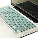 TopCase Silicone Keyboard Cover for Macbook Unibody 13-Inch, Macbook Pro Aluminum Unibody 13, 15, 17-Inch and Macbook Air 13-Inch Bundle with Mouse Pad - Light Blue