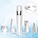 Veru ETERNITY Women Hair Removal & Electric Shaver for Face, Nose, Ear, and Eyebrow, 5 in 1 USB Rechargeable Epilator/Trimmers for Home and Travel, White