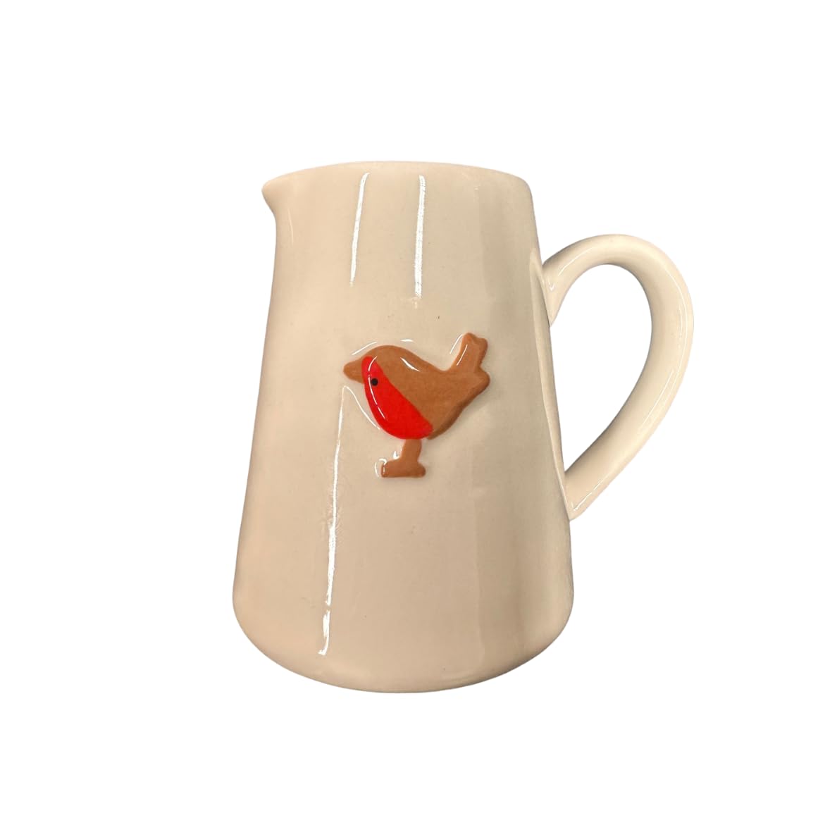 Gisela Graham Ceramic Robin Design Christmas Jug