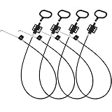 Mudder Recliner Replacement Cable D Ring Recliner Release Pull Handles, Exposed Cable Length 4.75 Inch with S Tip