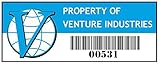 Asset Tag - Property of Venture Industries