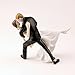 Homanda® A Romantic Dip Dancing Bride and Groom Couple Figurine Wedding Decoration Cake Topper