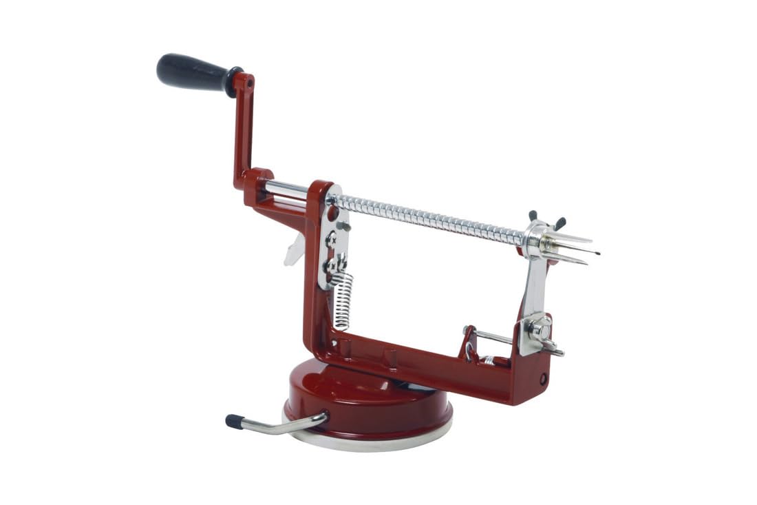 Photo 1 of Norpro Apple Master-Apple, Potato, Parer, Slicer & Corer with Vacuum Base, Red frame