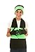 Polar Wear Boys Knit Hat, Scarf and Gloves Set - Black/ Lime