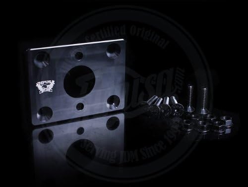 JHPUSA Brake Master Cylinder Booster Delete Plate (Black) Honda Civic CRX Acura Integra