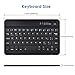 Universal 8 inch Tablet Keyboard Case, 【DETUOSI】 Wireless Bluetooth Removable Keyboard + Folio PU Leather Cover + Stand, Travel Portable Leather Sleeve for iOS/Android/Windows 8.0'' Tablet，(Black)