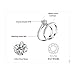 JewelryPalace Wedding Rings Solitaire Engagement Rings For Women Anniversary Promise Ring Bridal Sets 925 Sterling Silver 1.3ct Cubic Zirconia Simulated Diamond