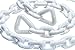 Seachoice Boat Anchor Chain, PVC, White, Coated, 1/4 In. X 4 Ft.