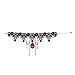 iWenSheng Halloween Costumes Jewelry for Women - Steam-Punk Black Lace Choker Necklace Gothic Jewelry Accessories, Vampire Choker Necklace Costume for Teen Girls (2#)