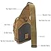 Dunnta Tactical Sling bag, Military Sport Bag EDC Molle Pack Daypack for Camping, Hiking, Trekking, Rover Sling (Khaki)