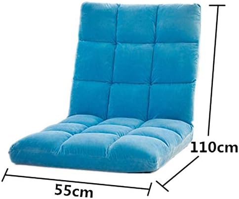 YXNZ Sofa Cushion Plush Single Casual Folding Washable Chair Cushion Dormitory Bedroom Window Lounger (Color : Blue, Size : 50110cm)