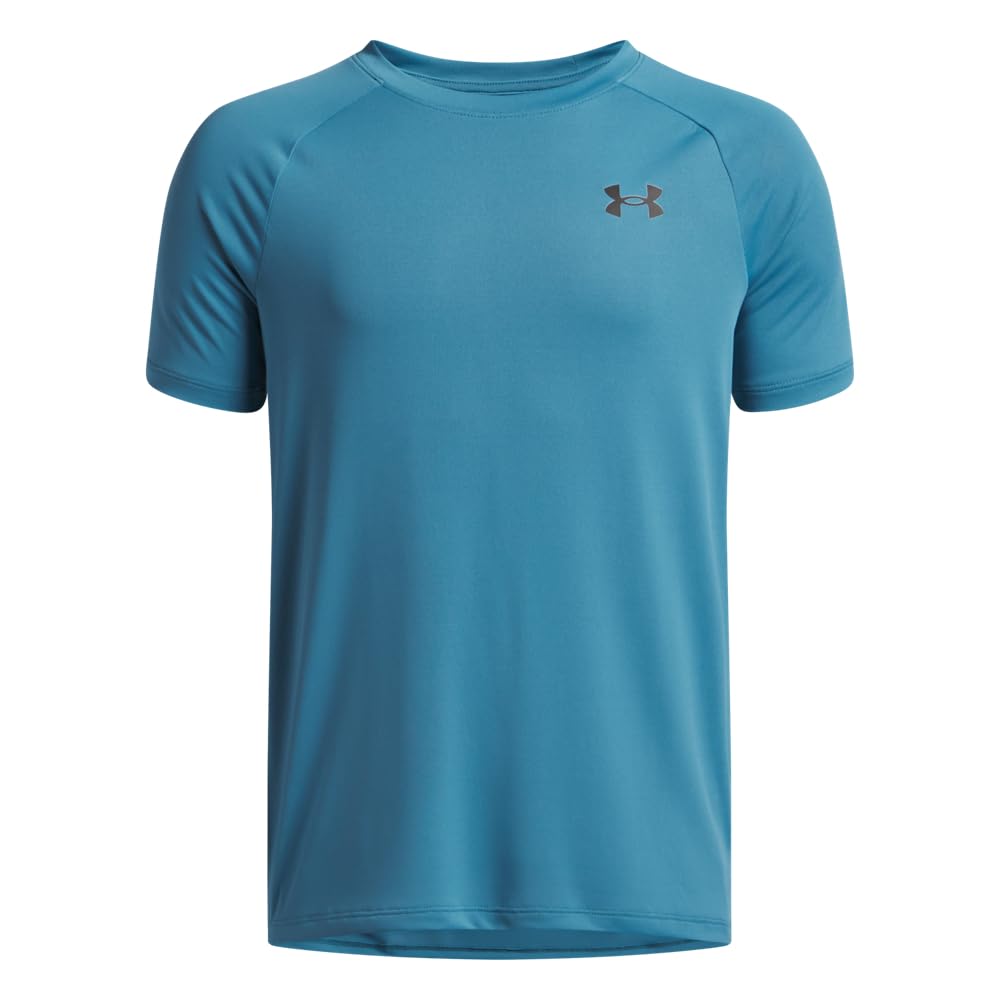 Under Armour Boys' Tech 2.0 Short-Sleeve T-Shirt, (467) Boundless Blue / / Black, X-Large Image