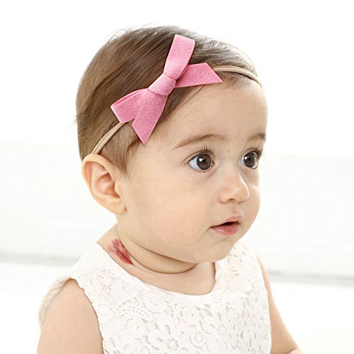 image for Baby Nylon Headbands Hairbands Hair Bow Elastics for Baby Girls Newbor