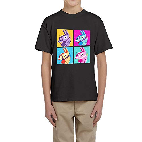 Fortnite Four Llamas Youth Unisex Kids Short Sleeve T-Shirts Graphic Tees