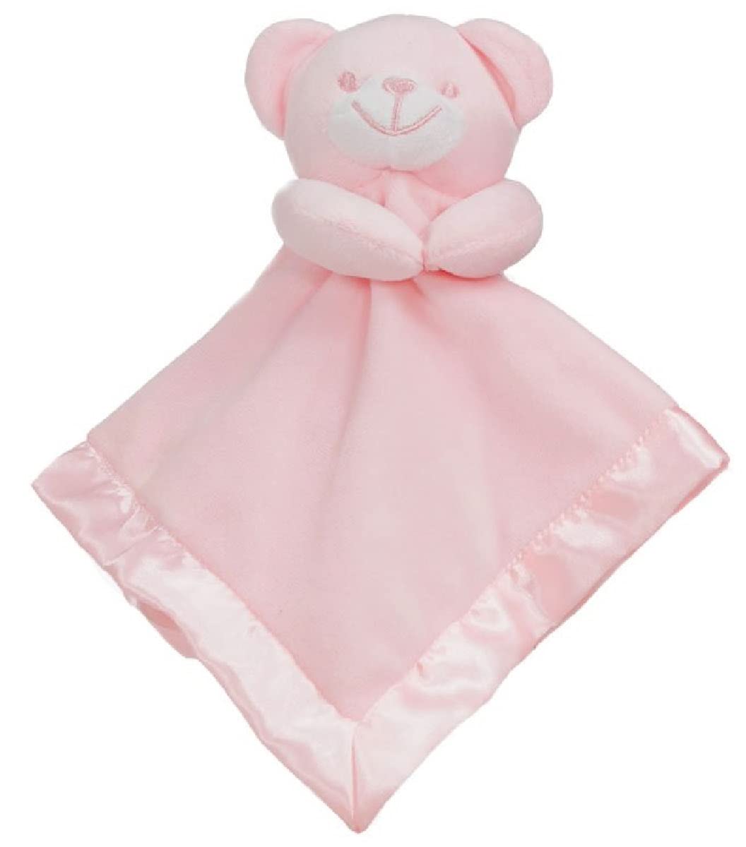 OnlyBee Baby Bear Satin Lined Comforters - 4 Colours (Pink)