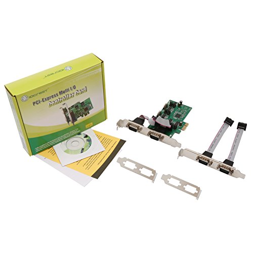 I/O Crest 4 Port PCI Express 1.0 x1 to Industrial DB9 COM RS232 Converter Adapter Controller for Desktop PC with Low Bracket RS-232 / RS-422 / RS-485 Asix99100 Chipset - Thumbnail 6
