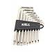 HOHXEN Set of 9 Torx Hex Key Wrench, Long Arm Tamper Proof Star Screwdriver Torque Repair Tool Set, L-Shape, T6 T7 T8 T9 T10 T15 T20 T25 T27