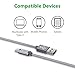 USB Type-C Cable, Zendure 12 inch/30cm USB-C to USB-A Charger, Nylon Braided Fast Charging Cord Compatible MacBook, Samsung Galaxy S9, S9+, S8, Note 8/9, Pixel, LG,Switch- Grey