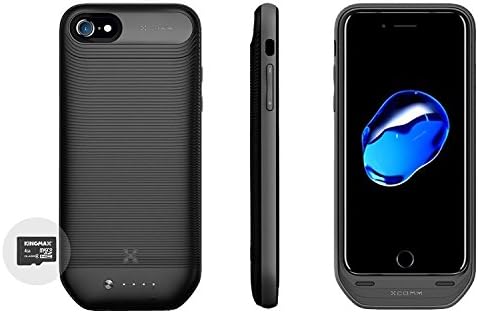 iPhone 7 memory battery Case,2800mAh Juice Pack Slim Protective Charging Case,Portable Charger Built-in 3.5 mm headphone jack for iPhone 7(4.7inch)-Black