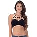 Idea Strappy Caged Bralette - One Size- Black