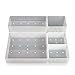 O-Life Smart Stackable Storage Organizer Bins and Caddy - Multi-Purpose Personal Organizer for Office Desk, Bathroom, Kitchen, Craft, Vanity Table and Drawer (Smart Blocks)