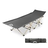 Camping Cot, 450LBS(Max Load), Portable Folding Cot with Carry Bag for Adults Kids, Heavy Duty Cot for Traveling, Camping, Office Nap, Beach Vocation and Home Lounging