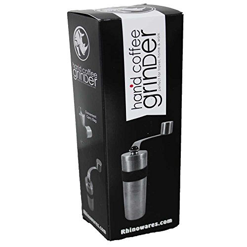 Rhino Coffee Gear Hand Coffee Grinder, Silver Pricepulse
