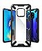 Ringke Fusion-X Designed for Huawei Mate 20 Pro Case Cover Clear Dot PC Back with Rugged TPU Bumper Anti Rainbow Effect Straps Access Design for Huawei Mate 20 Pro - Black